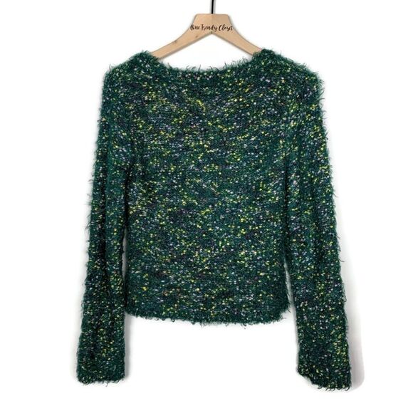 Wild Fable | Green Fuzzy Pull Over Trendy Sweater - Picture 5 of 6